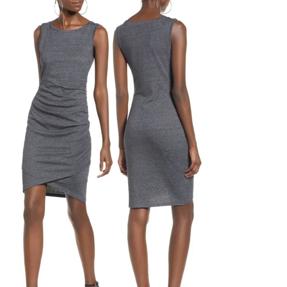 Ruched Body-Con Tank Dress